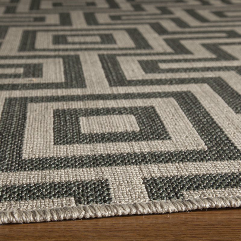 Tapis intérieur / extérieur Turnbow, Rectangle 5 pi 3 po x 7 pi 6 po