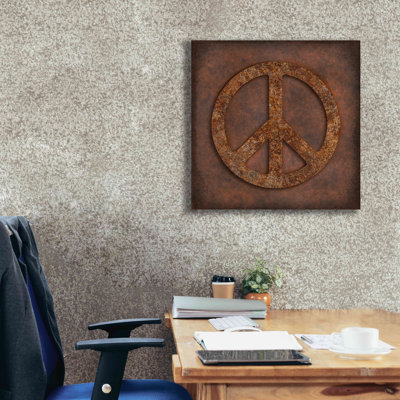 «Rusted Peace» par Andrea Haase, estampe numérique sur toile