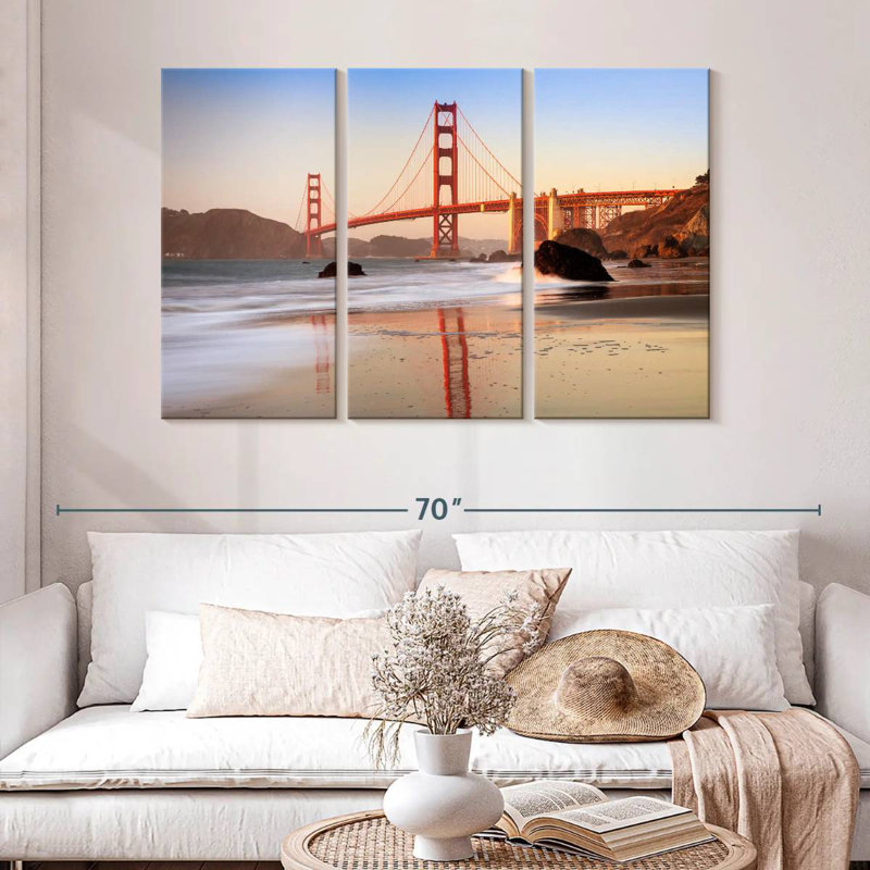 Plage de Sebbie près de Golden Gate, H 32 po x l 50 po
