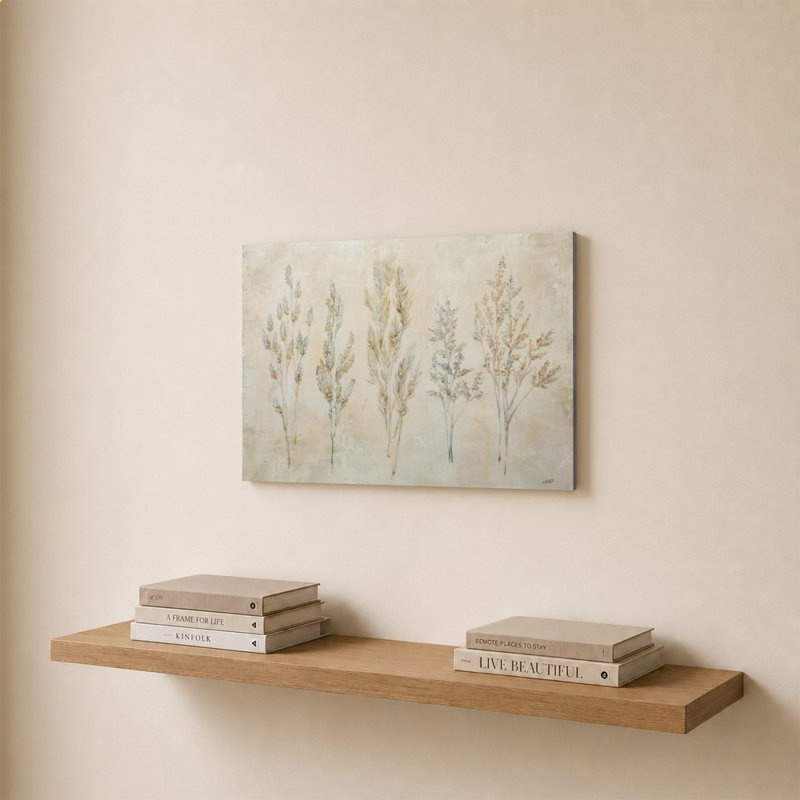 Whispering Grasses I par Julia Purinton - Impression sur toile, 20" H x 30" W, Ne s’applique pas