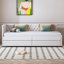 Upholstered Velvet Daybed with Trundle Bed-593657082
