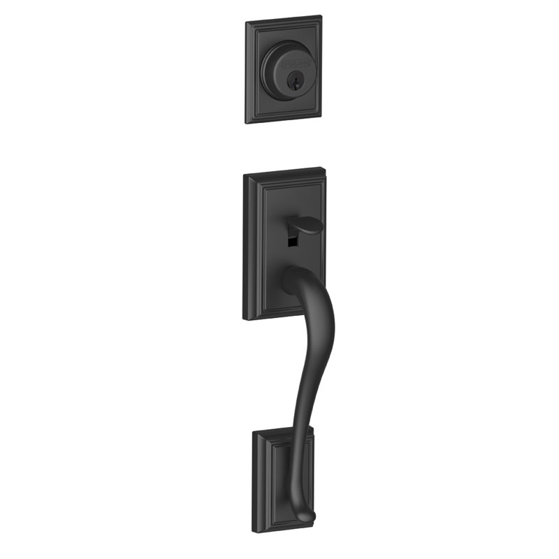 Addison Inactive Exterior Dummy Entry Set, Matte Black