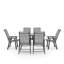 Karna 6 - Person Patio Dining Set Table,-1067407514-1067407515