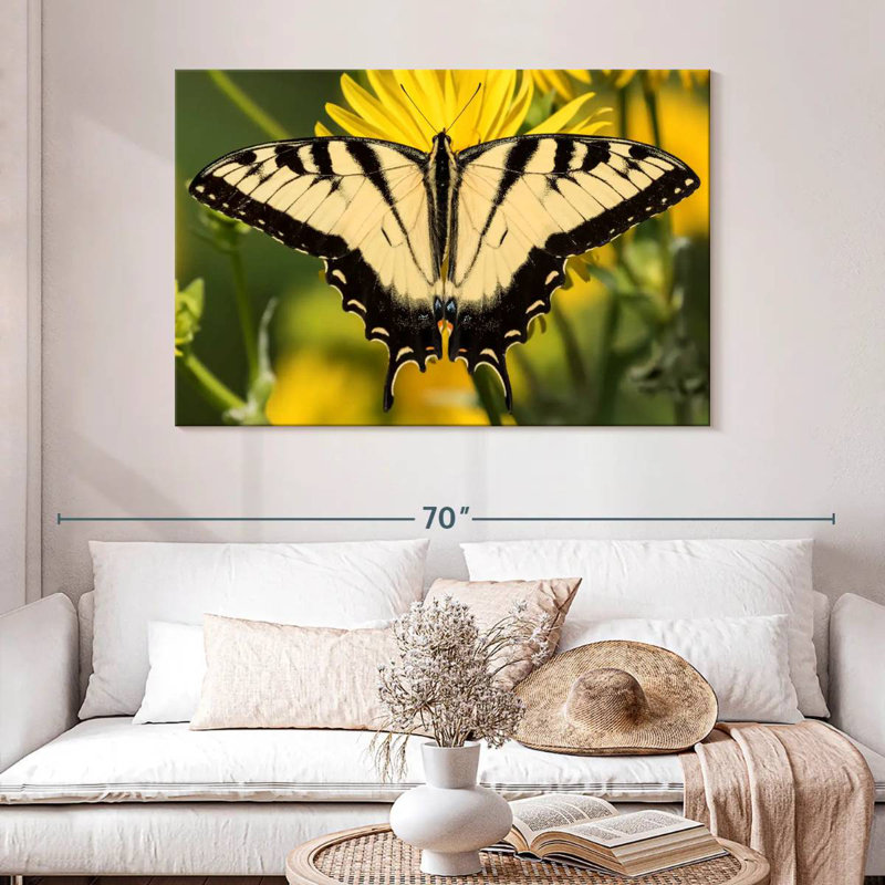 Perched Swallowtail Butterfly, 32" H x 48" W