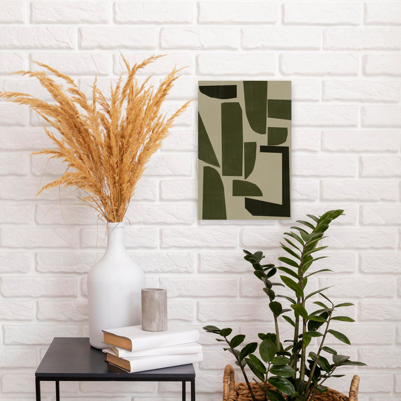 Ombres abstraites, art mural contemporain audacieux, H 18 po x l 12 po