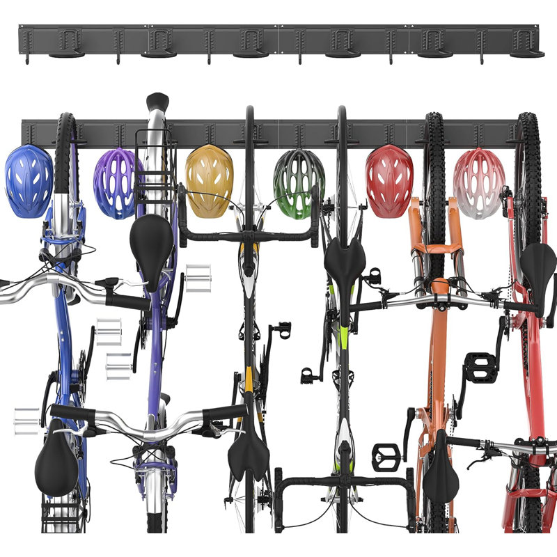 Support à vélo, support mural pour vélo, support à vélo vertical pour le garage, la maison, 6 supports à vélo