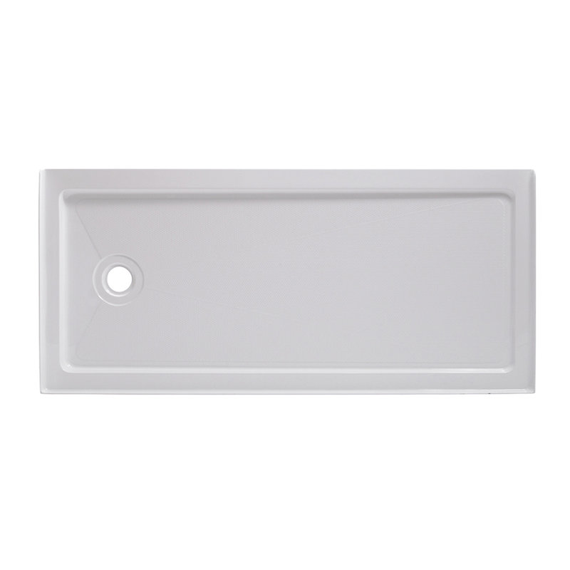 Base de douche à seuil simple l 60 po x P 36 po, Gauche
