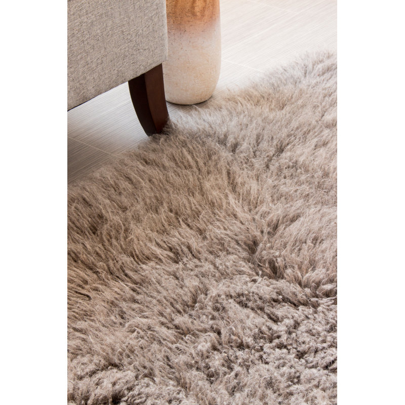 Tapis gris en laine Paulornette, Rectangle 5 pi x 7 pi