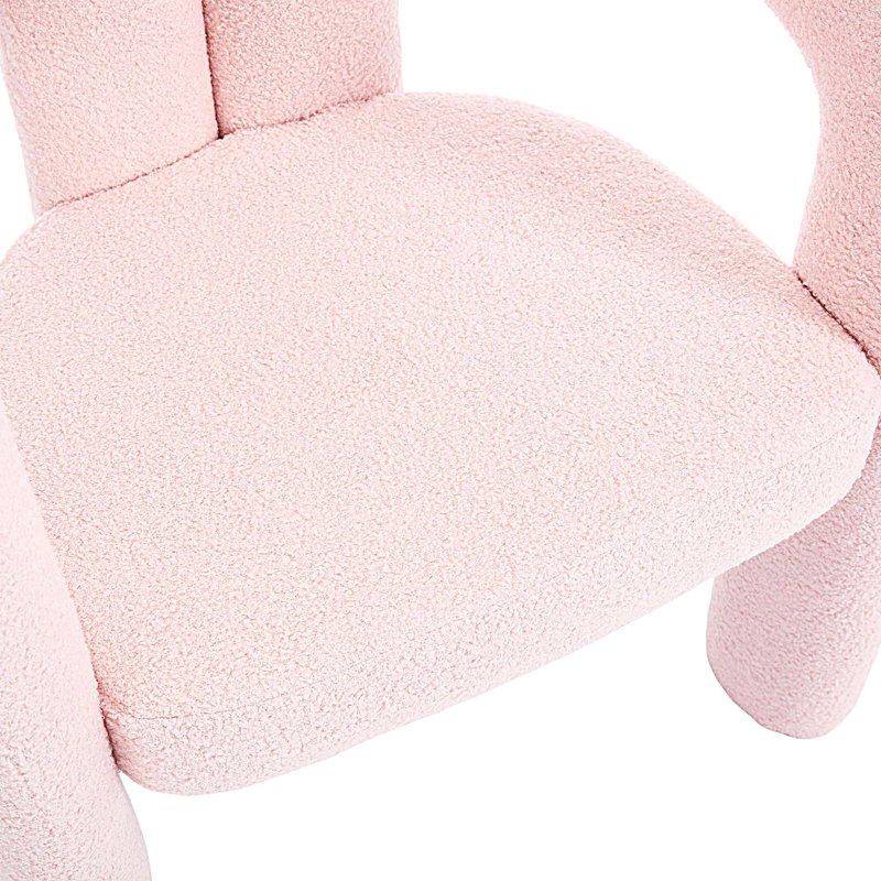 Ensemble de 2 chaises de salle à manger rembourrées, Rose