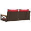 Banc en rotin 24,8 po x 24,4 po x 15,7 po Highland Dunes-236110730