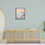 Warm Sunrise with Distant Lighthouse Floating Frame, design by Arlington Prints-654908166-654908168