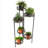 23" x 19" x 44" 6-Tier Bronze Metal Outdoor Folding Plant Stand