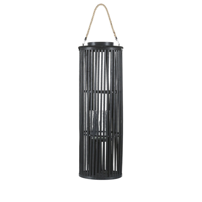 Trondheim Wood Floor Lantern, 80cm H x 27cm W x 27cm D