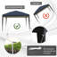 Verde 3m x 3m Metal Pop Up Gazebo-416071050