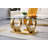 51.18" Tempered Glass Coffee Table, Luxury Sofa Coffee Table with 3C-Shape Stainless Steel Frame and Clear Glass Top, Modern Rectangular Cocktail Table for Living Room-351932819