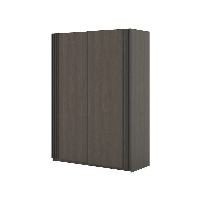 Manufactured Wood Wardrobe, Brown