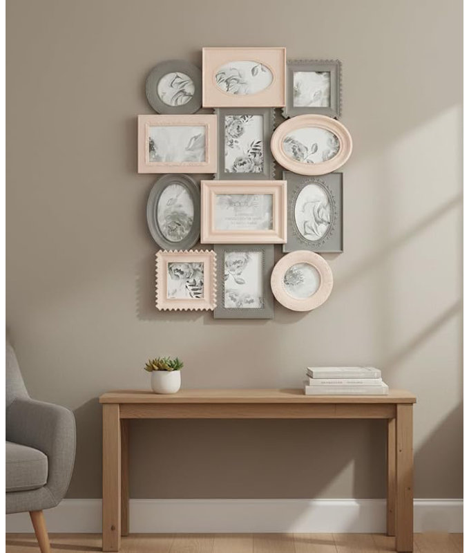 Pink And Grey Picture Frame