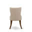 L'ensemble de table et chaises de cuisine 5 pièces comprend une table de salle à manger rectangulaire en bois rustique et 4 chaises rembourrées en tissu de lin brun clair, noyer antique -716618323-716618320-716618334