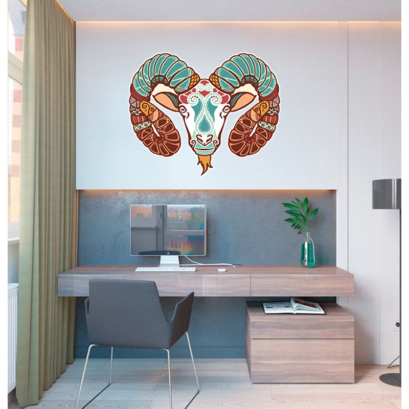 Animals Wall Decal, 33" H x 36" W 