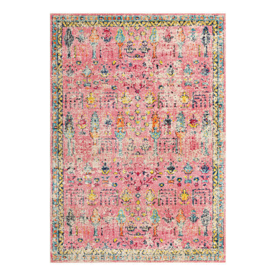 Ector Abstract Pink Area Rug