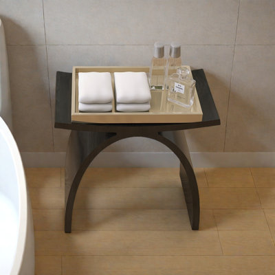 16.5"W Solid Surface Shower Bench