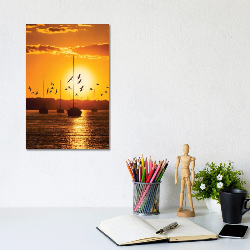 Water & Land II 1 Piece Wrapped Canvas Painting, 20.32 cm H x 30.48 cm W