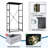 4 Drawer Dresser for Bedroom, Narrow Chest of Drawers, Wooden Top and Study Iron Frame 18"x37.5"-(WxH)