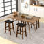Counter Stool with Solid Wood Frame