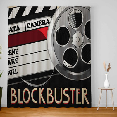 Blockbuster Blackout Window Curtain Pair for Home Decor