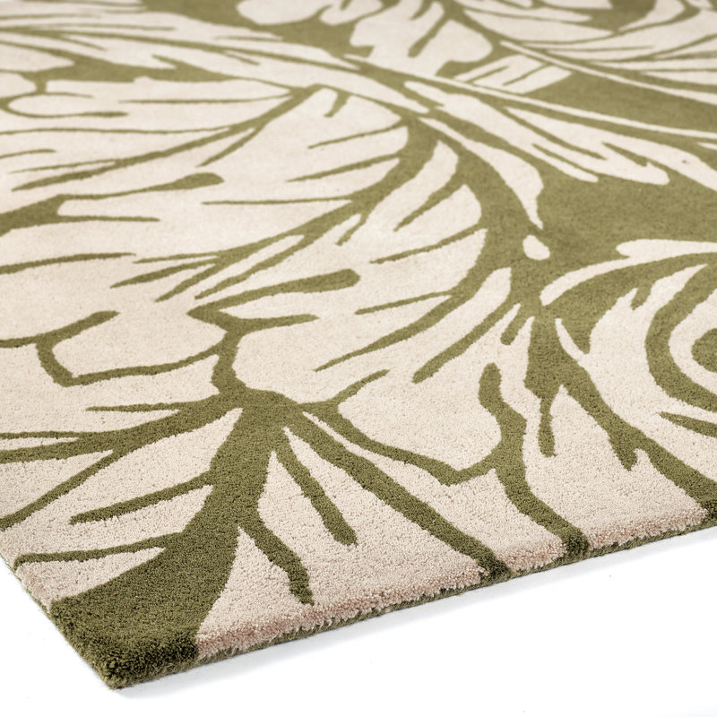 Runner Deljana Floral Wool 200cm X 290cm Area Rug