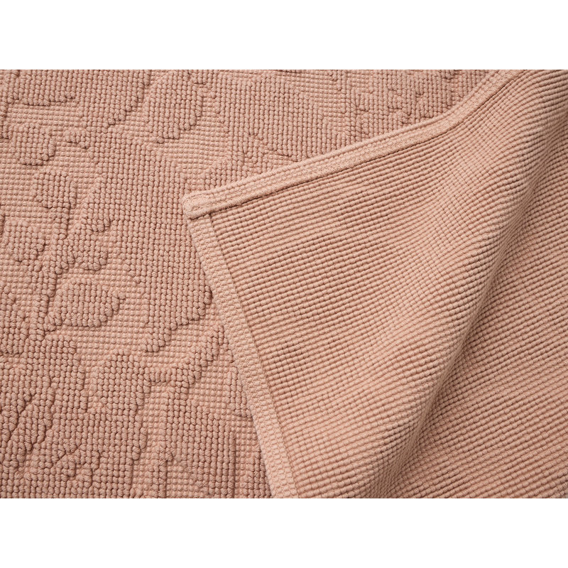 Tapis pour salle de bain Wildflower, Simple - L 36 po x l 24 po, Rosé antique
