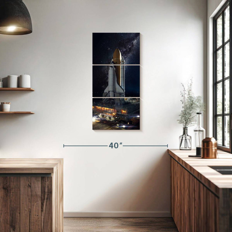 Space Shuttle, 38" H x 18" W