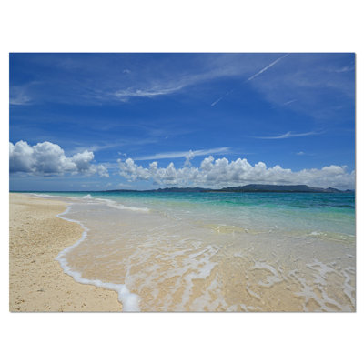 «Gorgeous Beach in Summertime», reproduction de photo sur toile tendue