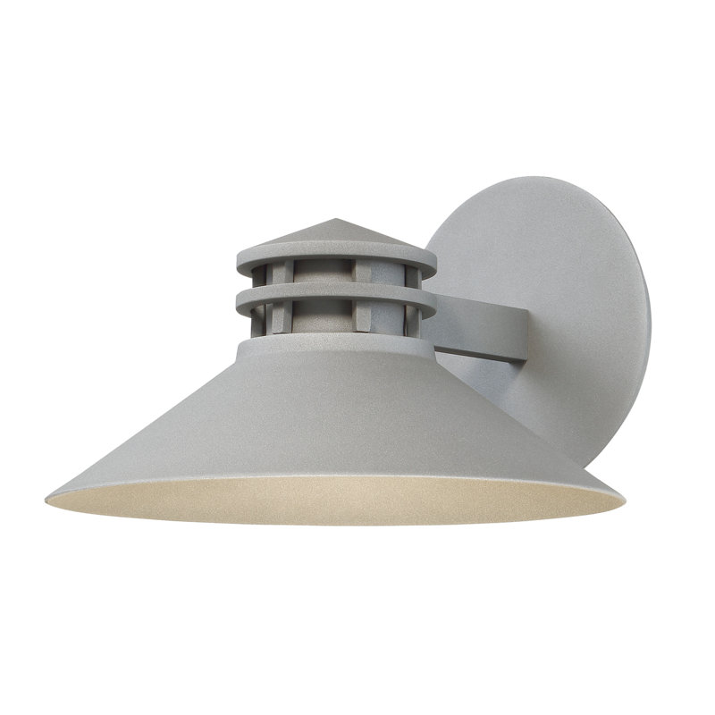Sodor LED Outdoor Armed Sconce, 7" H x 10" W x 11" D, Black