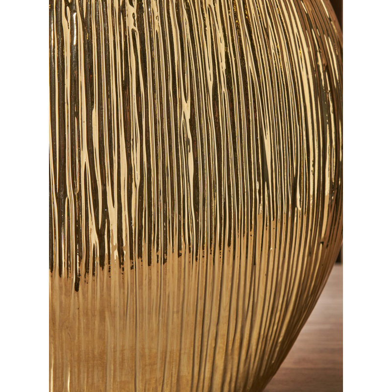 Ghonge Ceramic Table Lamp, Gold