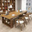 Bureau rectangulaire brun en bois massif-1997989292