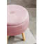 Presidio 46cm Wide Tufted Round Solid Colour Ottoman with Storage-1754185221