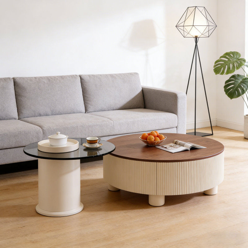 Hakon, H 12,59 po x L 27,55 po x l 27,55 po, Blanc