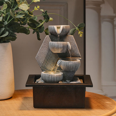 Weather Resistant Fountain with Light