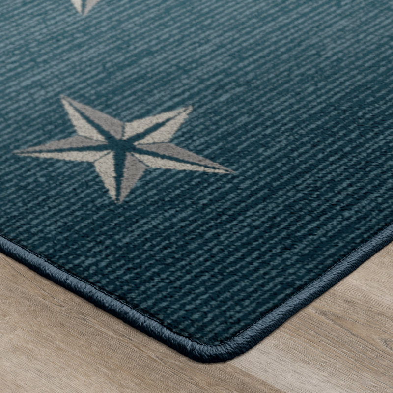 Northern Star - bleu fédéral, Rectangle 5 pi 4 po x 7 pi 8 po