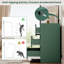 Commode 8 tiroirs pour chambre à coucher - Commode de table moderne à cannelures larges avec conception anti-basculement - Vert forêt