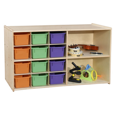 Double Sided 14 Compartment Shelving Unit