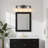 Industrial Vanity Light With Square Class Shade-401766400