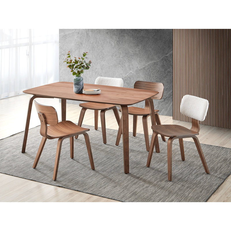 Chaise d'appoint, chaise d'appoint, finition noyer, ensemble de 2