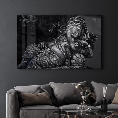 Élégante peinture murale en verre trempé de 13,8 po x 21,7 po | 100% verre trempé, épaisseur: 0,16 pouce | Imprimé UV pour des couleurs éclatantes | Parfait pour la décoration intérieure, le salon et les espaces de bureau