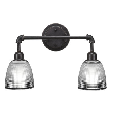 Éclairage pour meuble-lavabo 2 lumières rétro Pauletta