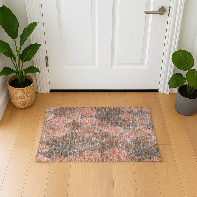Premium Machine Washable Otte AMF1784 Damask Rug, Rectangle 1'8" x 2'6"