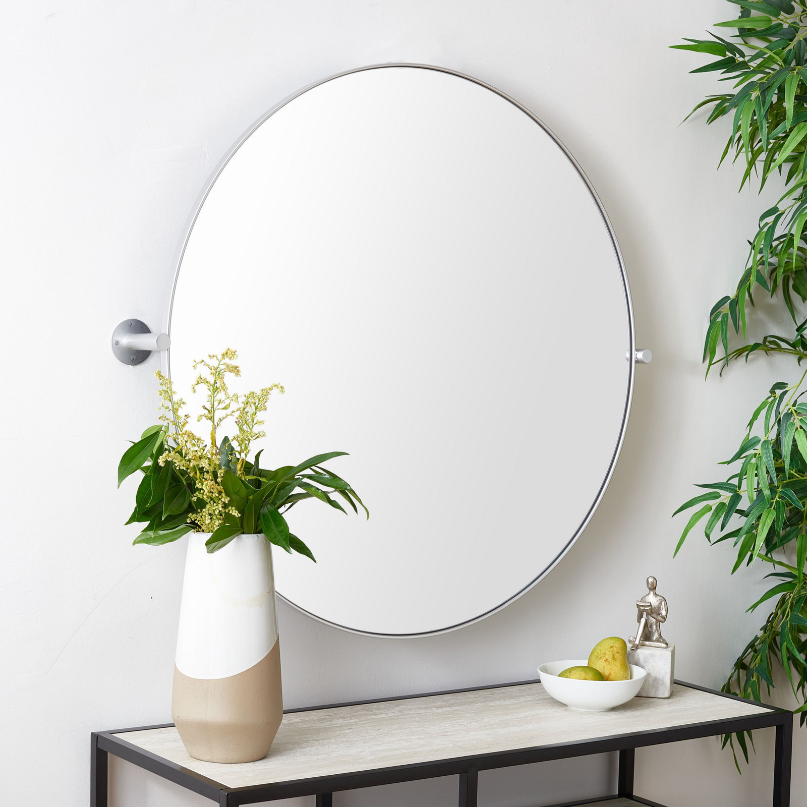 Evvie 36" Accent Mirror, Silver
