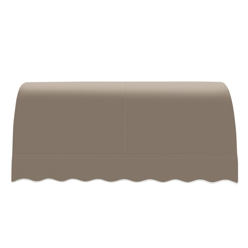 Awntech Savannah Acrylic Fabric Fixed Awning, Taupe, 44" H x 100.5" W x 36" D