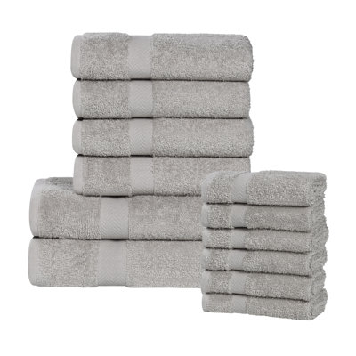 Franklin Cotton Lightweight Quick-Drying 12-Piece Assorted Towel Set